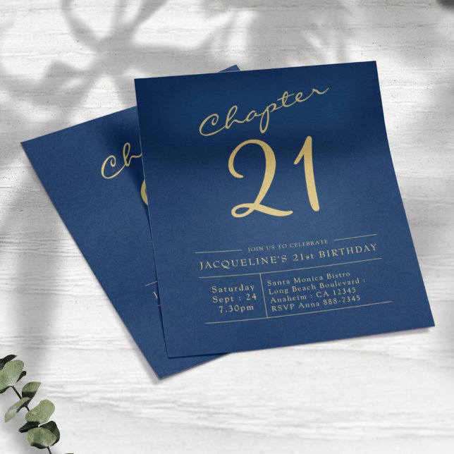 Flyer Convite para aniversário de 21 anos de Orçamento D (Criador carregado)