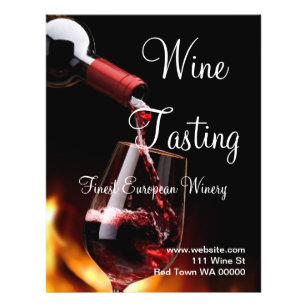 Flyer Convite para apresentação de Provandos de vinho