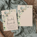 Flyer Convite para apresentação de sutiãs de sutiã de eu<br><div class="desc">Orçamento Eucalyptus Greenery Terracotta Succulent Botanical Watercolor Spring Wedding Chá de panela - Bridal Brunch Invices em fundo branco - inclui uma bela e elegante tipografia de roteiro com folhas botânicas modernas e verde para a festa especial Bride Be.</div>