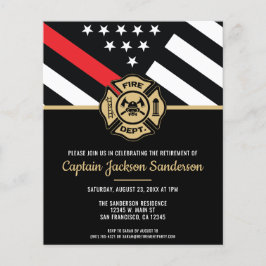 Flyer Convite para Bombeiros de Retirada de Bombeiros