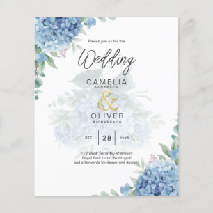 Flyer Convite para Casamento de FOTO PHOTO Azul Moderno