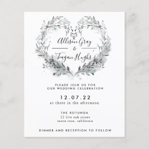 Flyer Convite para Casamento de Frost Orçamento
