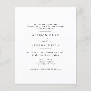 Flyer Convite para Casamento de Orçamento