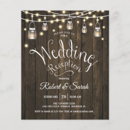 Flyer Convite Para Casamento De Orçamento - Madeira E Lu