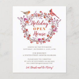 Flyer Convite para festa de festas de wreath holandesa