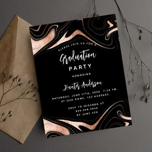 Flyer convite para festa de formatura de orçamento de ro