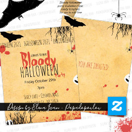 Flyer Convite para festa de Halloween
