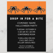 Convite para Festa de Halloween no Escritório