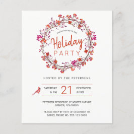 Flyer Convite para festa de Natal com tema de inverno co