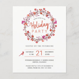 Flyer Convite para festas de Natal de Orçamento