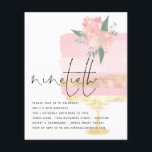 Flyer Convite para o 90 do Bolo de Noite Dourado Rosa PA<br><div class="desc">Um alternativo PAPER (não cartão) com valor de excelente SEM ENVELOPES com tamanho menor de 4, 5" x 5, 6" e a um preço orçamentário. (Os envelopes A6 padrão são do tamanho mais próximo ao ajustado) Convite de festas de Bolo de Aniversário Dourado rosa. O cabeçalho Ninetieth está em um...</div>