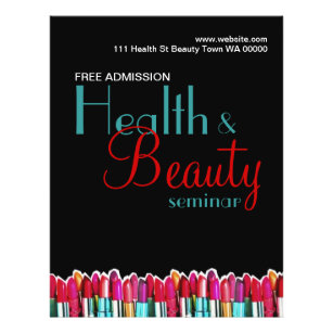 Flyer Convite para o Seminário de Beleza Sanitária