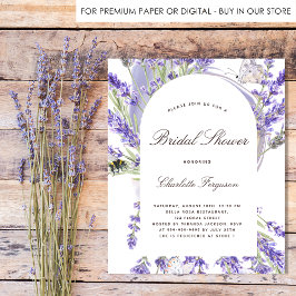 Flyer convite para orçamento de chá de panela floral lav