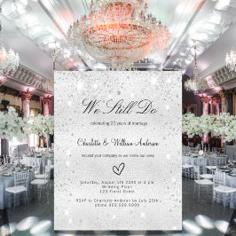 Flyer Convite para renovação de orçamento de vow de bril