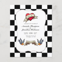 Convite Rockabilly Wedding