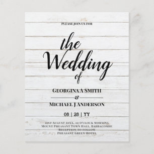 Flyer Convites de Casamento de TYPOGRAPHY de NEGÓCIOS M