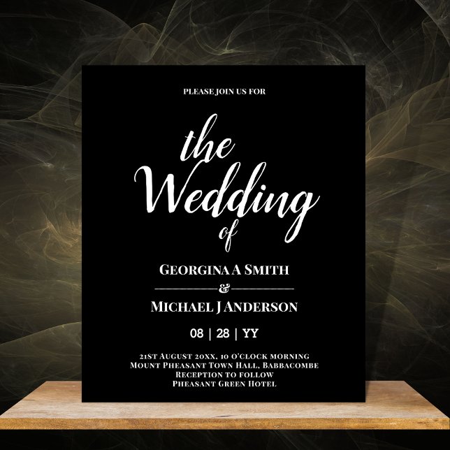 Flyer Convites de Casamento de TYPOGRAPHY de NEGÓCIOS Mi (Criador carregado)