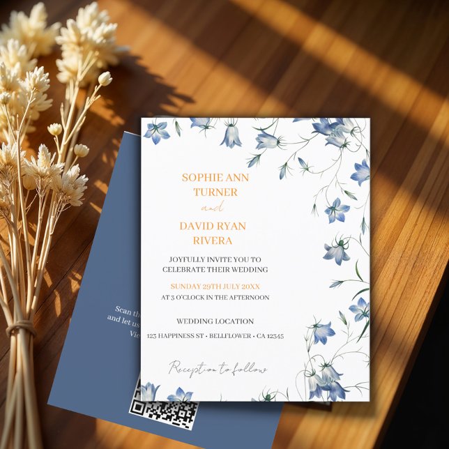 Flyer Convites de casamento do Orçamento Floral de Bellf (Criador carregado)