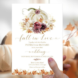 Flyer Convites de Casamento Orçamento Abóbora Apaixonado