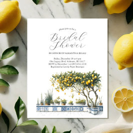 Flyer Convites de chá de panela Orçamentais Citrus