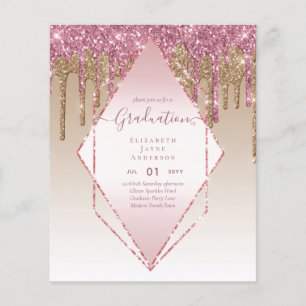 Flyer CONVITES DE FORMATURA - Brilho Escorrendo Glamour 