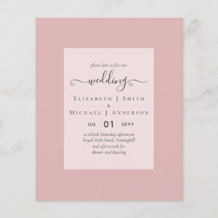 Flyer CONVITES DE NOIVADE DE ORÇAMENTO - Rótulo Minimali