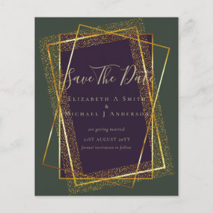 Flyer CONVITES ORÇAMENTAIS À BASE DE LÂMINAS Douradas