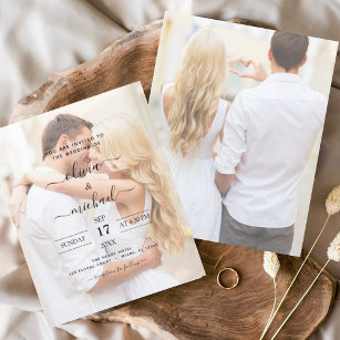 Flyer Convites para Casamento de Foto de Orçamento