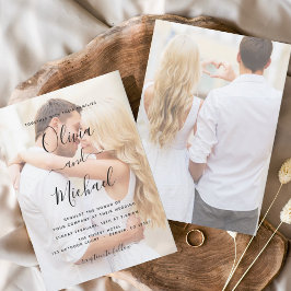 Flyer Convites para Casamento de Foto de Orçamento