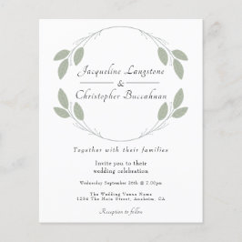 Flyer Convocações para Casamento Eucalyptus Russo do Orç