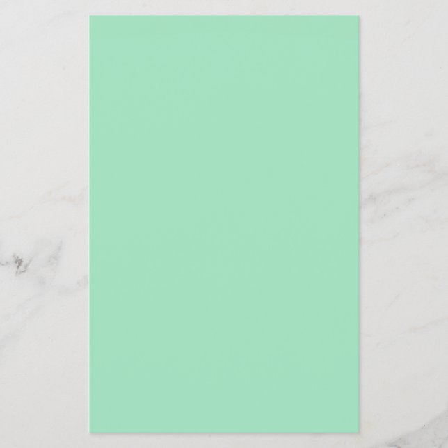 Flyer Cor Sólida Verde do Seafoam (Frente)