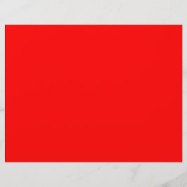 Flyer Cor Sólido Vermelha | Clássico | Elegante | Evoluç