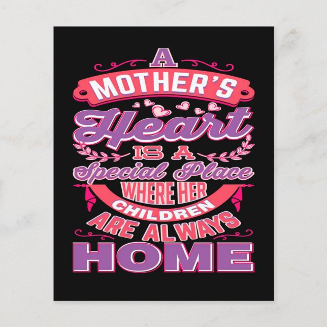 Flyer coração da mãe (Frente)