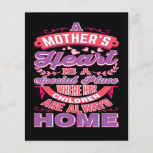 Flyer coração da mãe