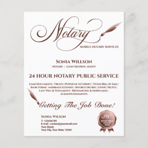 Flyer Corante Notário Móvel e Agente de Sinalização 