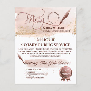 Flyer Corante Notário Móvel e Agente de Sinalização de E