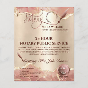 Flyer Corante Notário Móvel e Agente de Sinalização de E