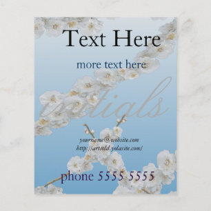 Flyer Coreia Cherry Blossoms White