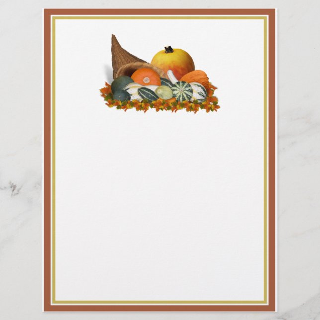 Flyer Cornucopia com Chall Gourds (Frente)