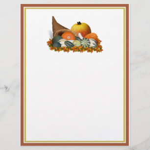 Flyer Cornucópia com Gourdes de Queda