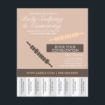 Flyer Corpo de Contorno e Corpo Esculpindo Rasgos<br><div class="desc">Corpo e Esculpimento de Corpo para Terapêutica de Massagem - Folhetos de Terapia de Madeira com Rasgos</div>