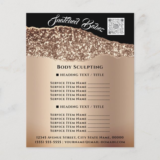 Flyer Corpo Esculpindo Beleza Construindo Cabelo Salão Q (Frente)