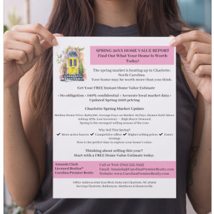 Flyer Corretor de Imóveis Estimativa de Valor de Casa Gr