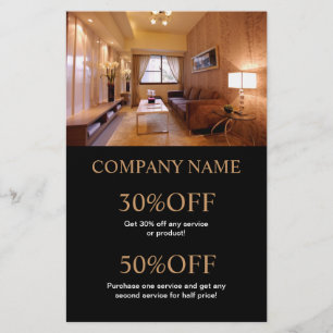 Flyer Corretor de imóveis Home do designer de interiore