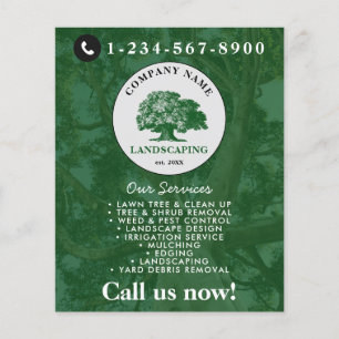 Flyer Corte de Grama Paisagismo Jardim Cuidados com o Ja
