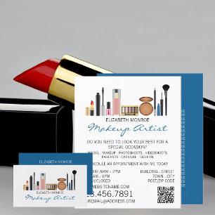 Flyer Cosmetics Selection, Makeup Artist Advertising