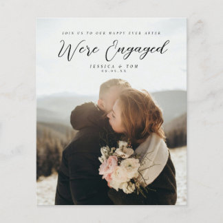 Flyer Couple Photo Engagement Party Welcome Fyler