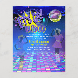 Flyer Cowgirl Disco Bachelorette deixa a última rodeia