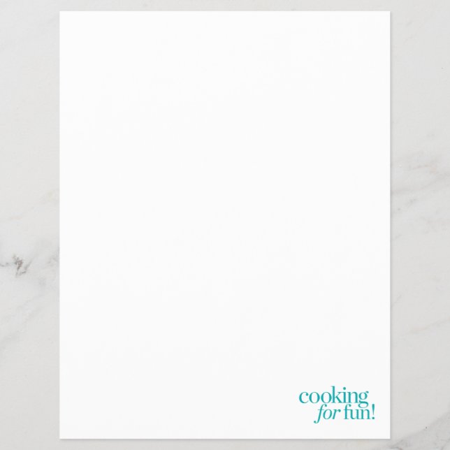 Flyer Cozinhar por Diversão (Frente)