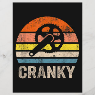 Flyer Cranky Vintage Sun Engraçado Bicicleta Aproxima C